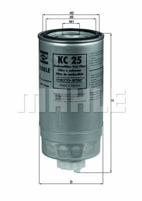 Mahle/Knecht KC 25 Fuel filter KC25