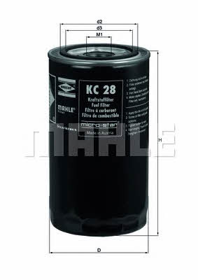 Fuel filter Mahle/Knecht KC 28