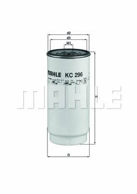 Fuel filter Mahle&#x2F;Knecht KC 296D
