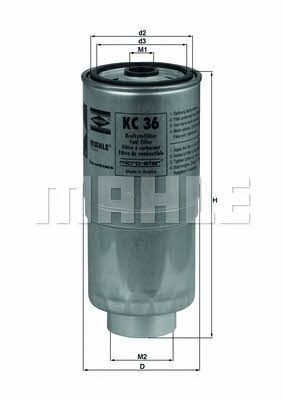 Mahle/Knecht KC 36 Fuel filter KC36