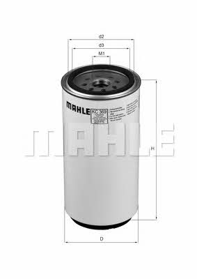 Mahle/Knecht KC 369D Fuel filter KC369D