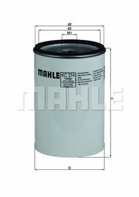 Fuel filter Mahle/Knecht KC 374D