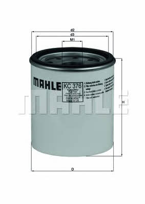 Mahle/Knecht KC 376D Fuel filter KC376D