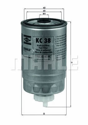 Mahle/Knecht KC 38 Fuel filter KC38