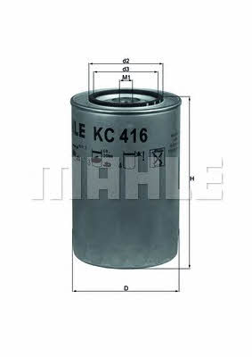 Mahle/Knecht KC 416 Fuel filter KC416 KC416 Mahle/Knecht Fuel filter