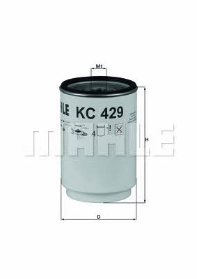 Fuel filter Mahle/Knecht KC 429D