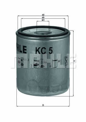 Mahle/Knecht KC 5 Fuel filter KC5