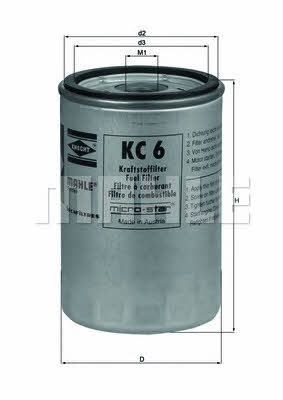 Fuel filter Mahle&#x2F;Knecht KC 6
