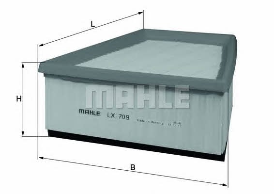 Mahle/Knecht LX 709 Air filter LX709