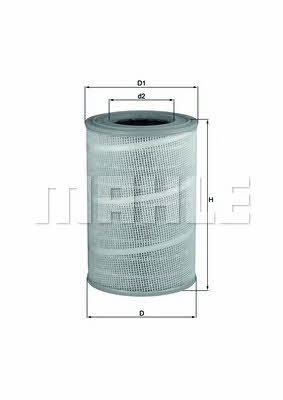 Mahle/Knecht LX 713 Air filter LX713