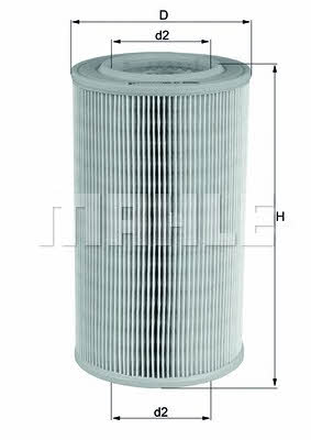 Mahle/Knecht LX 803 Air filter LX803