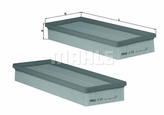Air filter Mahle/Knecht LX 804/S