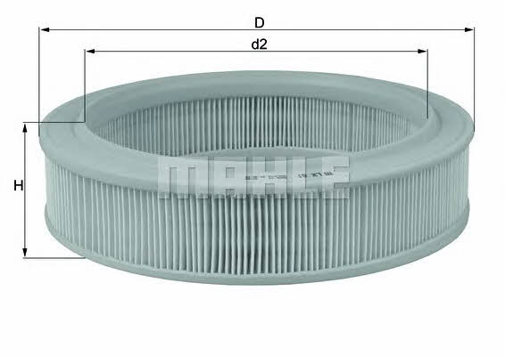 Mahle/Knecht LX 81 Air filter LX81