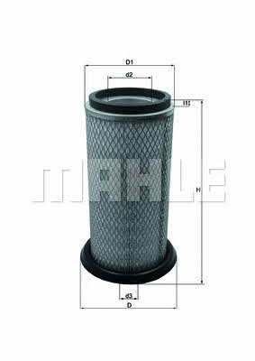 Mahle/Knecht LX 822 Air filter LX822