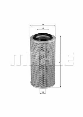 Mahle/Knecht LX 83 Air filter LX83