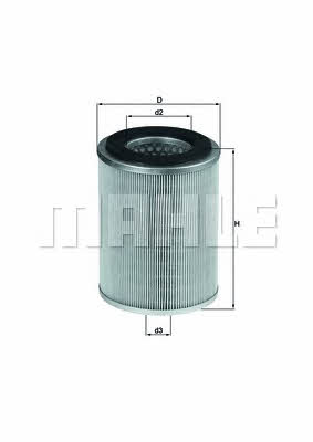 Mahle/Knecht LX 830 Air filter LX830