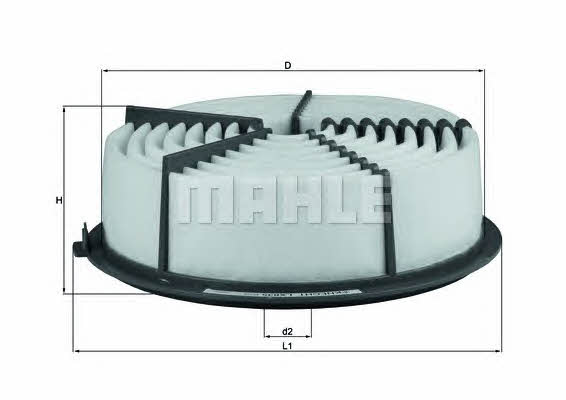 Mahle/Knecht LX 835 Air filter LX835