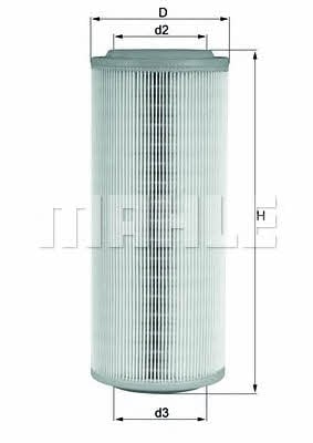 Mahle/Knecht LX 855 Air filter LX855