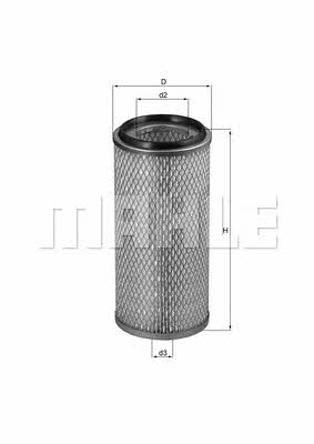 Mahle/Knecht LX 872 Air filter LX872