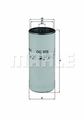 Oil Filter Mahle/Knecht OC 370