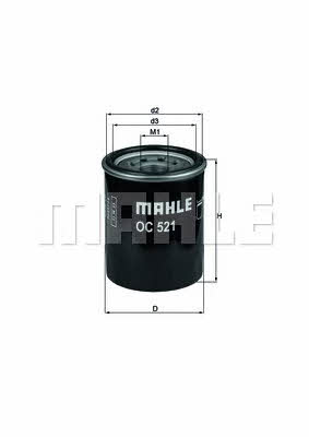 Oil Filter Mahle&#x2F;Knecht OC 521