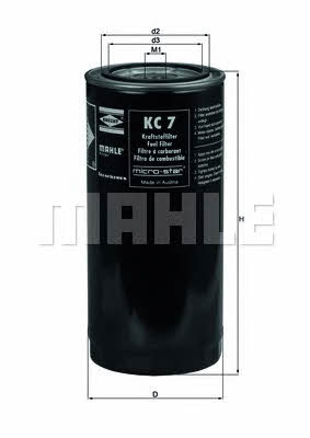 Fuel filter Mahle/Knecht KC 7