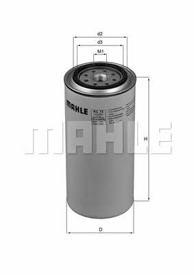 Fuel filter Mahle/Knecht KC 75