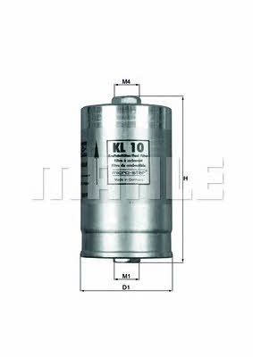 Mahle/Knecht KL 10 Fuel filter KL10