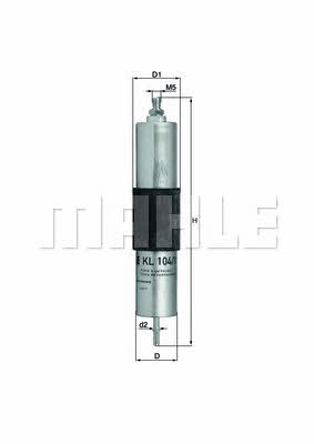 Car fuel filter BMW Z3: KL1041 Mahle/Knecht Fuel filter