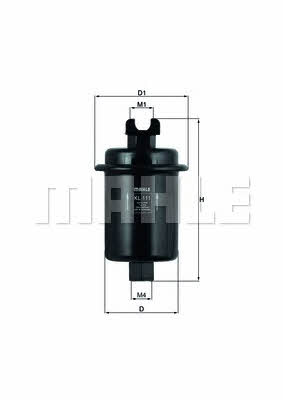 Mahle/Knecht KL 111 Fuel filter KL111