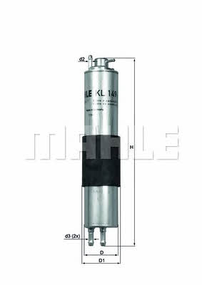Mahle/Knecht KL 149 Fuel filter KL149