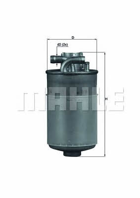 Fuel filter Mahle/Knecht KL 154
