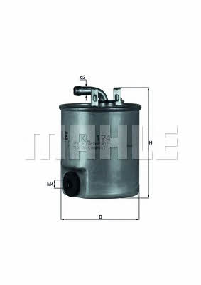 Fuel filter Mahle/Knecht KL 174