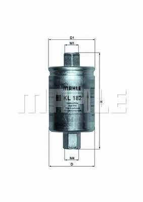 Mahle/Knecht KL 182 Fuel filter KL182