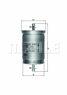 Mahle/Knecht KL 189 Fuel filter KL189