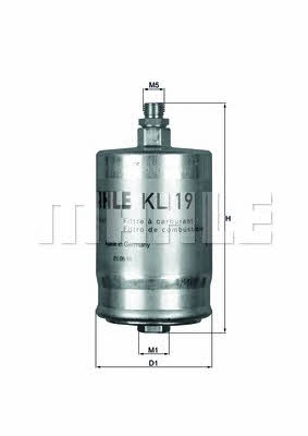 Fuel filter Mahle&#x2F;Knecht KL 19