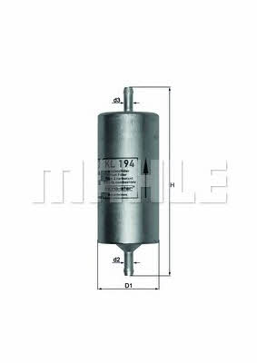 Mahle/Knecht KL 194 Fuel filter KL194