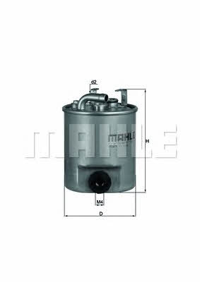 Fuel filter Mahle/Knecht KL 195