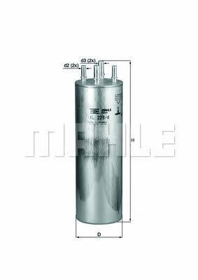 Fuel filter Mahle&#x2F;Knecht KL 229&#x2F;4