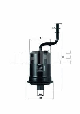 Mahle/Knecht KL 245 Fuel filter KL245