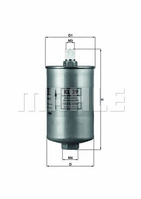 Mahle/Knecht KL 29 Fuel filter KL29