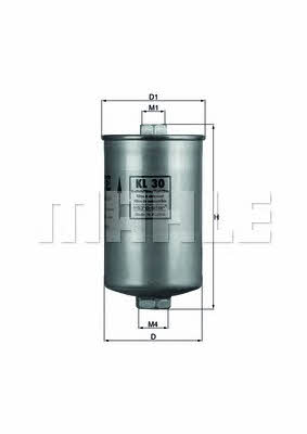 Fuel filter Mahle/Knecht KL 30