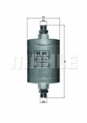 Mahle/Knecht KL 40 Fuel filter KL40