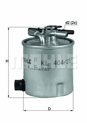 Mahle/Knecht KL 404/25 Fuel filter KL40425