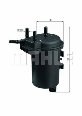 Fuel filter Mahle/Knecht KL 432