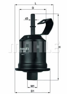 Mahle/Knecht KL 434 Fuel filter KL434