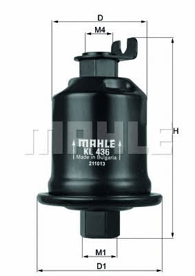 Mahle/Knecht KL 436 Fuel filter KL436