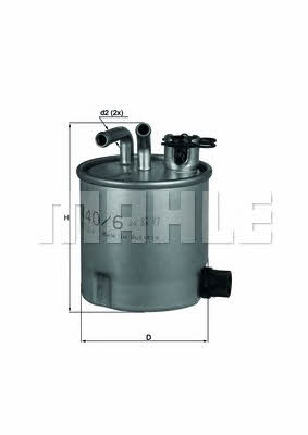 Mahle/Knecht KL 440/6 Fuel filter KL4406