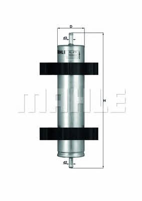 Mahle/Knecht KL 478 Fuel filter KL478