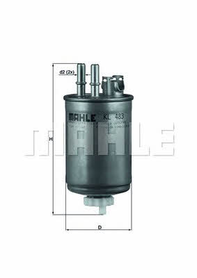 Mahle/Knecht KL 483 Fuel filter KL483
